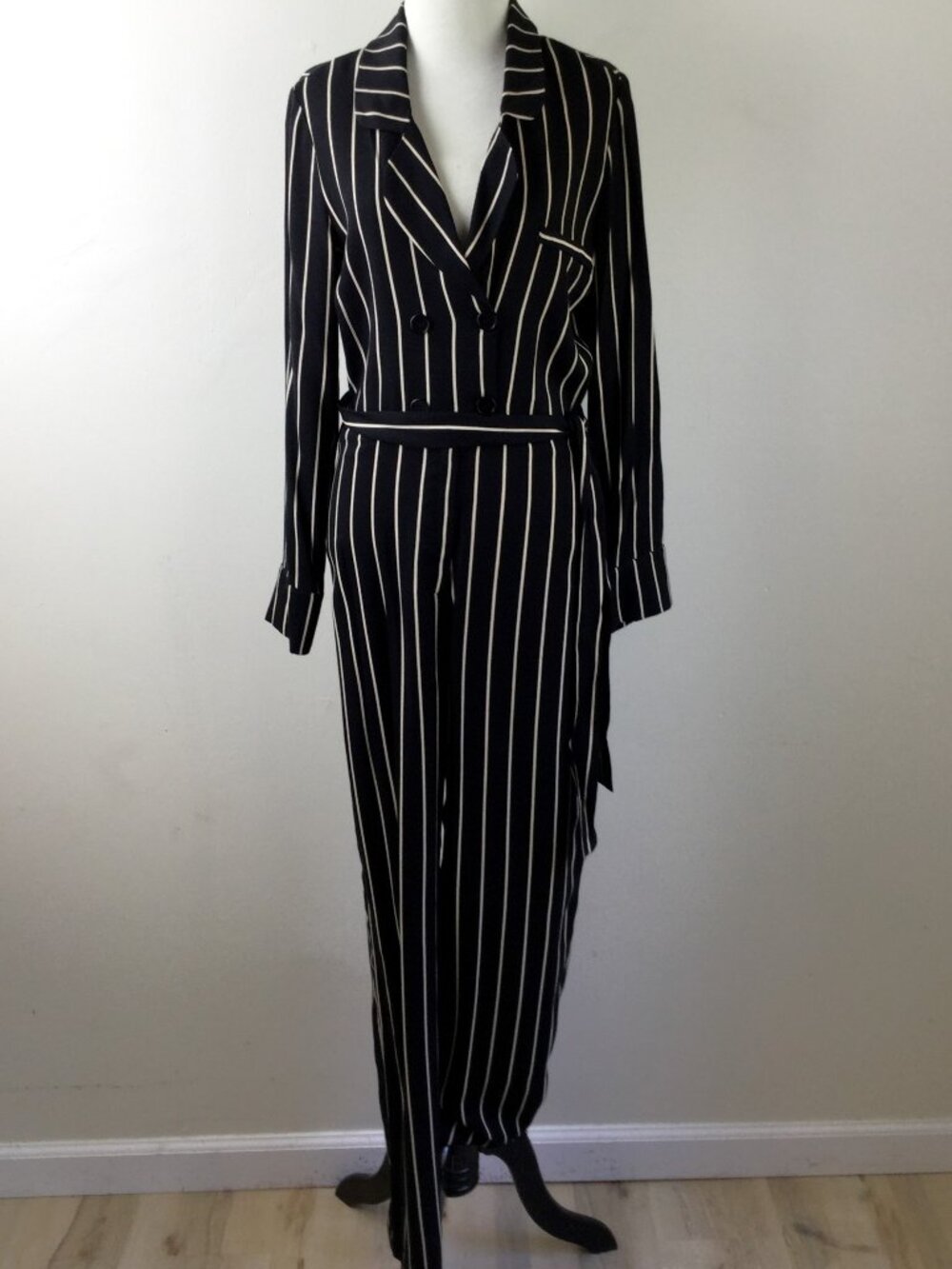 Reformation Belted Stripe Jumpsuit 2